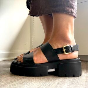 Zara platform sandals, super comfortable, size 39.
